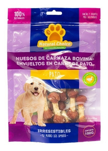 Snack Huesos De Carnaza Envueltos En Pato 100gr Pethome