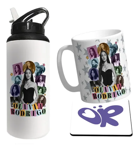 comprar Taza Polimero+botella Polimero+posataza Olivia Rodrigo