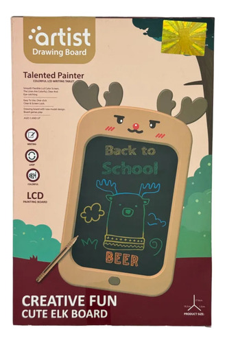 Tablet Lcd Creativa Dibujo Animado Artistico Colorido Toyz Reno
