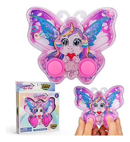 Yoya Toys Unicorn Butterfly Ring Toss Juego De Mano - Juegos