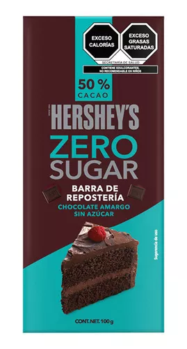 Barra de Chocolate Sin Azúcar Hershey's Amargo 100g