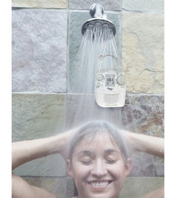Casa De Pyle Psr6 Ducha Resistente Al Agua Reloj Radio