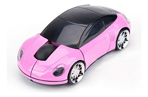 Ratón Inalámbrico 3d Coche Usb Para Pc Laptop (rosa)