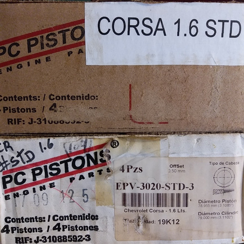 Pistones Corsa 1.6 Std