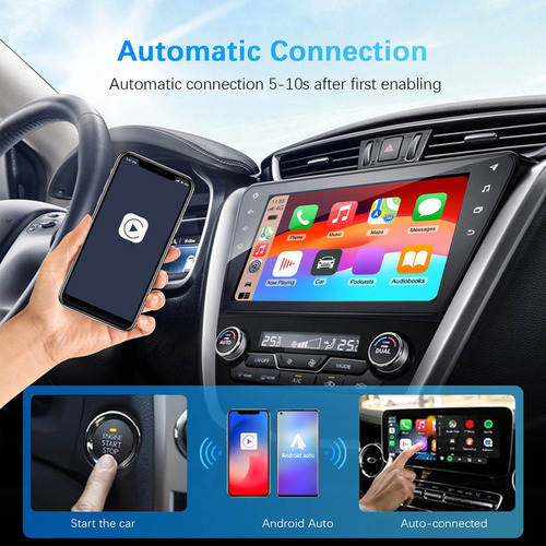 Adaptador Automático Inalámbrico Carplay Android 2 En 1 Wifi