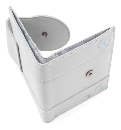 Billetera Bioworld PlayStation One color grey de poliéster/poliuterano - 11.5cm x 11cm x 1.5cm