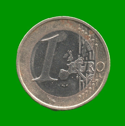 Moneda De Alemania 1 Euro ( A ), Año 2002, Bimetalica, Usada