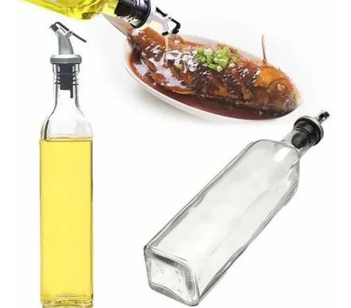 2 Botellas Dispensadoras Tapón Licor Aceite Especias 500ml