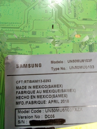 Fuente Samsung Un50mu6103fx Bn44-00807a (Usado)