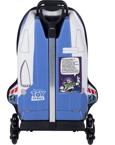 Mochila Nave Buzz Lightyear Com 6 Rodinhas Maxtoy 7405