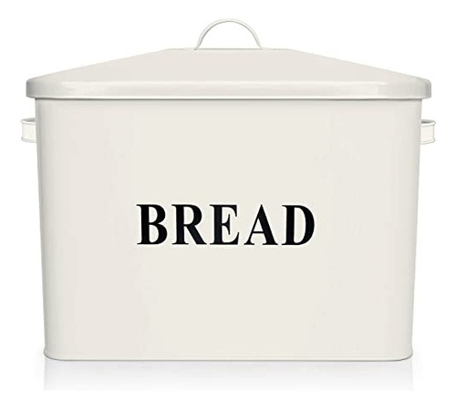 Caja De Pan E-far Cream Para Encimera De Cocina, Panera Metá