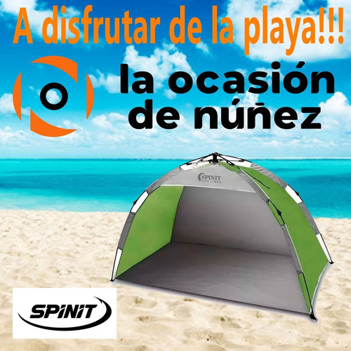Imagen 4 de 7 de Carpa Playera Autoarmable Automatica Spinit Playa Sombrilla