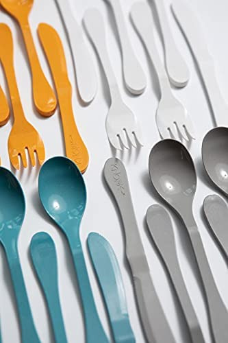 Knork Eco Juego De Cubiertos Reutilizables De Bambú Biodegra