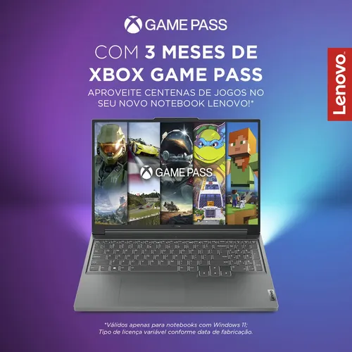 Notebook Lenovo Ryzen 5 8gb Ssd 512gb 15.6 W11 | Frete grátis