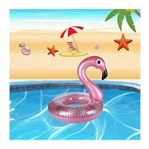 Flotador Inflable Gigante De Flamenco Para Piscina Co