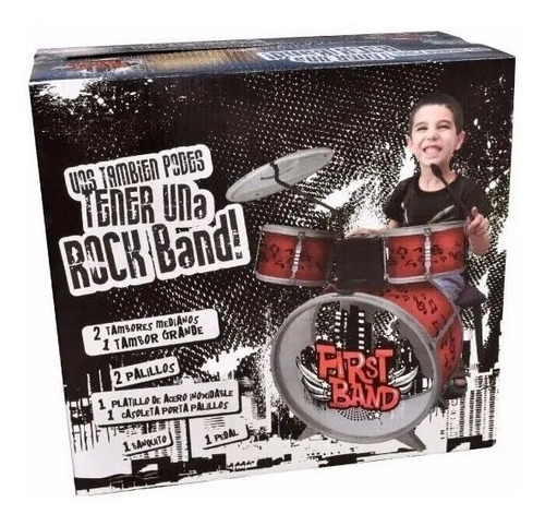 Imagen 2 de 5 de Bateria Musical Para Niños First Band - Art. Fd2541 E.full