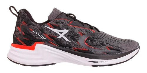 Athix Zapatillas Running Hombre Fluxo Negro-rojo Ras