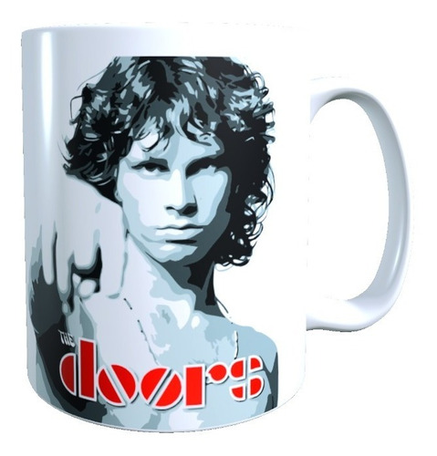 Taza -  Tazón The Doors Jim Morrison, Regalo Fanaticos Rock