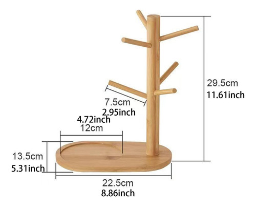 Coffee Mug Tree Countertap Multi Function Kitchen Organizer