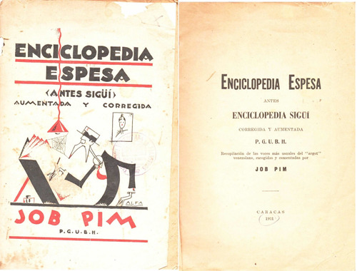 Enciclopedia Espesa Antes Job Pim Caracas 1931