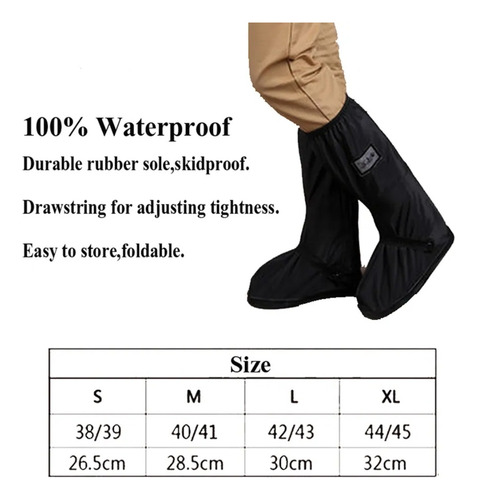 Impermeable Para Zapatos Anti Lluvia Reutilizable Motos Bike