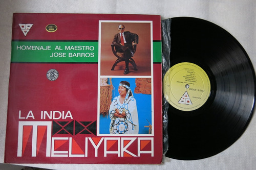 Vinyl Vinilo Lp Acetatola India Meliyara Jose Barros Cumbia