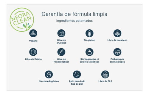 Neora Limpiador Desmaquillante De Rostro Botanico Vegano