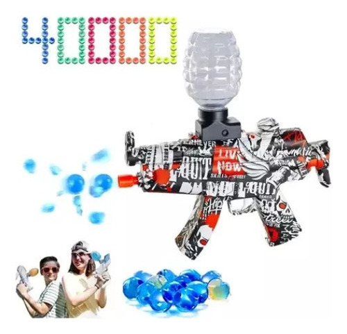 Pistola De Juguete Eléctrica Mp5 Bola De Gel, 40 000 Globos