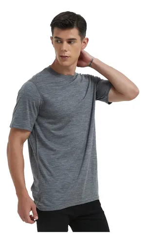 Metarino Camisetas De Lana Merino Para Hombre, Manga Corta