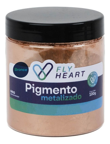 Fly Heart Pigmento Mica Mineral Metalizado Resina Epoxi 400g
