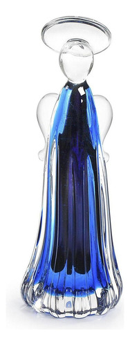 Anjo Em Cristal Murano Azul Oxford - São Marcos