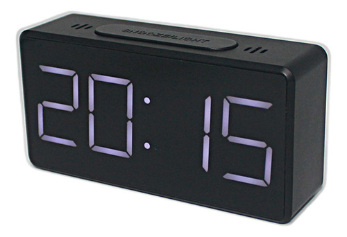 (bk) Reloj Despertador De Mesa Silencioso Con Pantalla Led D