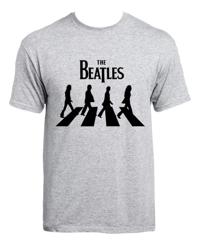 Remera The Beatles Abbey Road Rock Algodón Premium