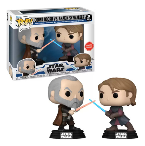 Funko Pop Conde Dooku Vs Anakin Skywalker Star Wars 2 Pack