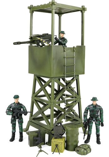 Click Articulados Soldados Juguete Torre Vigilancia Militar