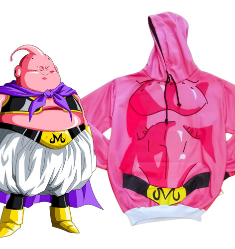 Sudadera Sublimada Majin Buu Dragon Ball Z
