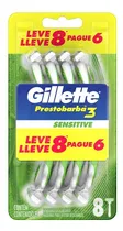 Comprar Máquinas De Afeitar Gillette Prestobarba3 Sensitive 8un