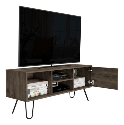 Mueble Para Tv 50'' 115 X 50 Andorra Rta Bellota Color Nogal