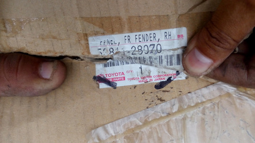 Guardafango Delantero Derecho Previa 2002 Original