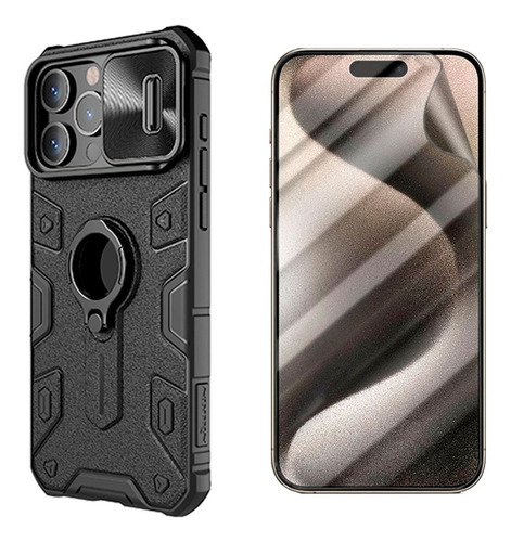 Estuche Nillkin Camshield Armor + Hidrogel Pantalla