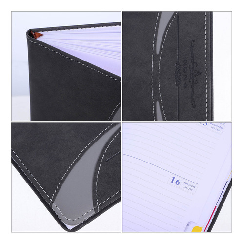 Cuaderno A5 Pu Con Pestañas De Índice Mensual Portátil 2026