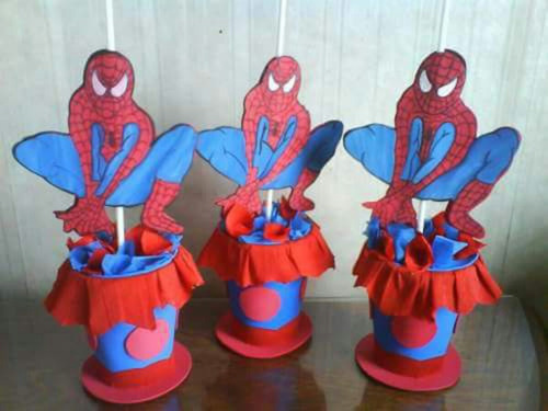 Centro De Mesa Spiderman Hombre Araña