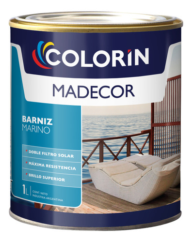 Colorin Madecor Marino Brillante Doble Filtro 1 L