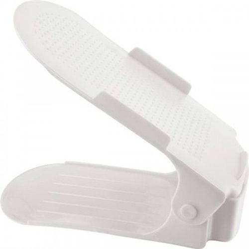 Organizador De Sapato Rack Branco Regulagem Altura 10 Peças