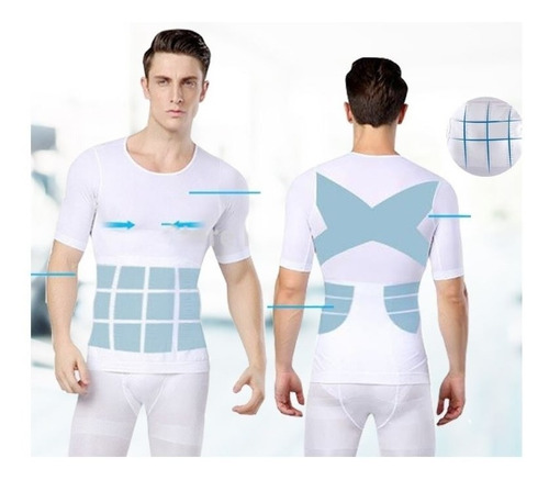 Imagen 2 de 5 de Faja Camiseta Reductora Hombre / Eshopviña
