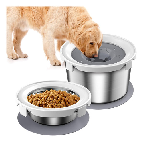 Juego De Tazon De Comida Para Perros Y Cuencos De Agua Cuenc