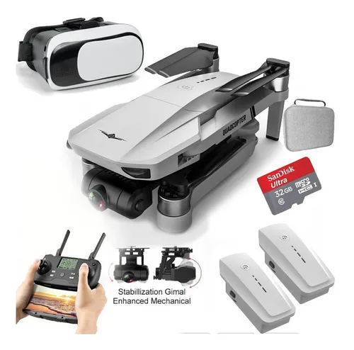 comprar Drone Kf102 C\u002F Gps Gimbal Câmera 4k 2 Baterias Oculos 3d