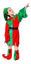 Comprar Traje Elfo Infantil Niños Y Niñas Navidad + Orejas Duendes