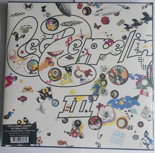 Led Zepellin Iii Remasterizado  Lp Disco Vinilo Sellado