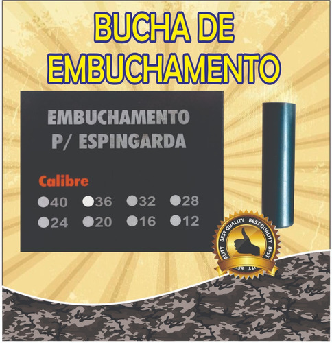 Bucha De Embuchamento Para Espingarda - Calibre 16